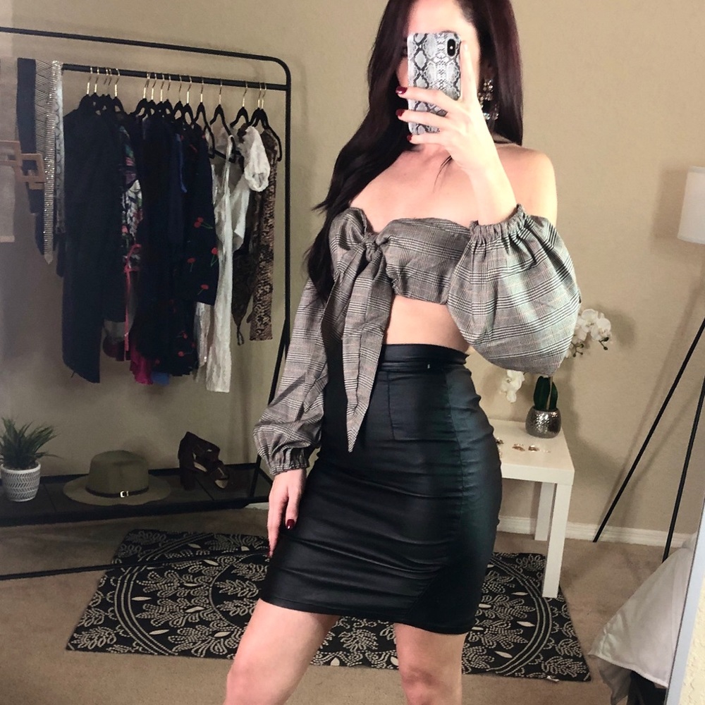Bells Sleeves Crop Top